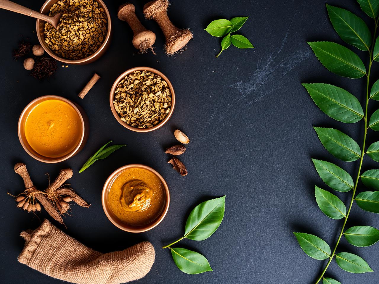 Ayurvedic herbs and oils